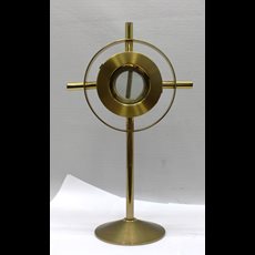 17" Brass Monstrance with Luna SKU C911-040